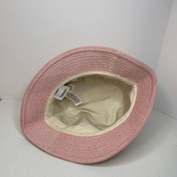 Burberry Pink Cherry Embroidered Logo Canvas Bucket Hat - Picture 4 of 5